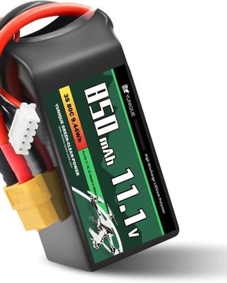 Batteria LiPo 11.1V 850mAh 80C XT30 RC