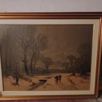 Cornice e la copia di Paesaggistico di A. Kaufman