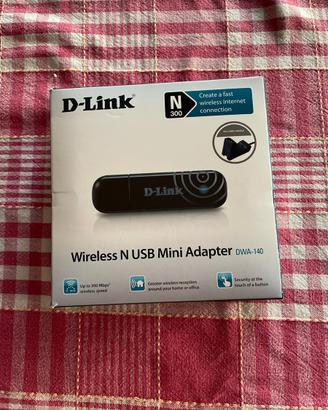 Adattatore Wifi USB D-link kit completo