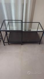Tavolino Ikea vetro metallo Vittsjö