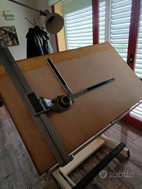 tavolo da disegno tecnico vintage