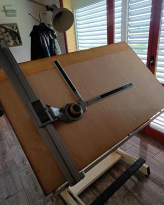 tavolo da disegno tecnico vintage