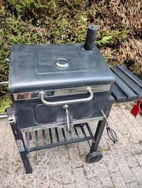 barbecue a carbonella con manovella e termostato 