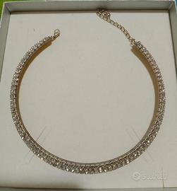 Collana girocollo di strass