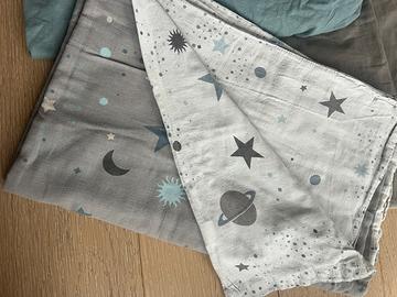 2 Set lenzuola sacco completi Copripiumino singoli