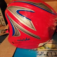 casco sci bambino unisex con barra portaocchiali