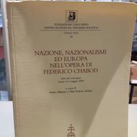 Nazione, nazionalismi ed europa nell'opera di fede