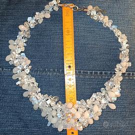 Collana Zara cristalli color ghiaccio 