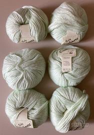 6 gomitoli lana Baby Cashmere 50 gr lavoro maglia