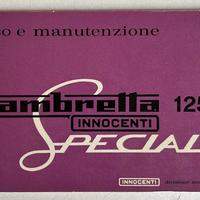 Manuale uso e manutenzione Lambretta 125 Special