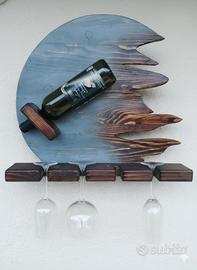 portabottiglie fiamma fatto a mano 