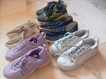 Blocco 6 paia di scarpe bimbi lotto gratis