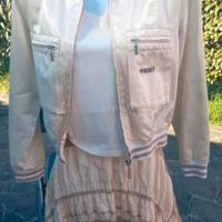 Completo bambina colore panna.