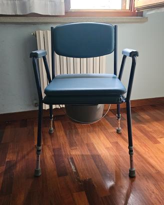 Sedia comoda wc per anziani/disabili