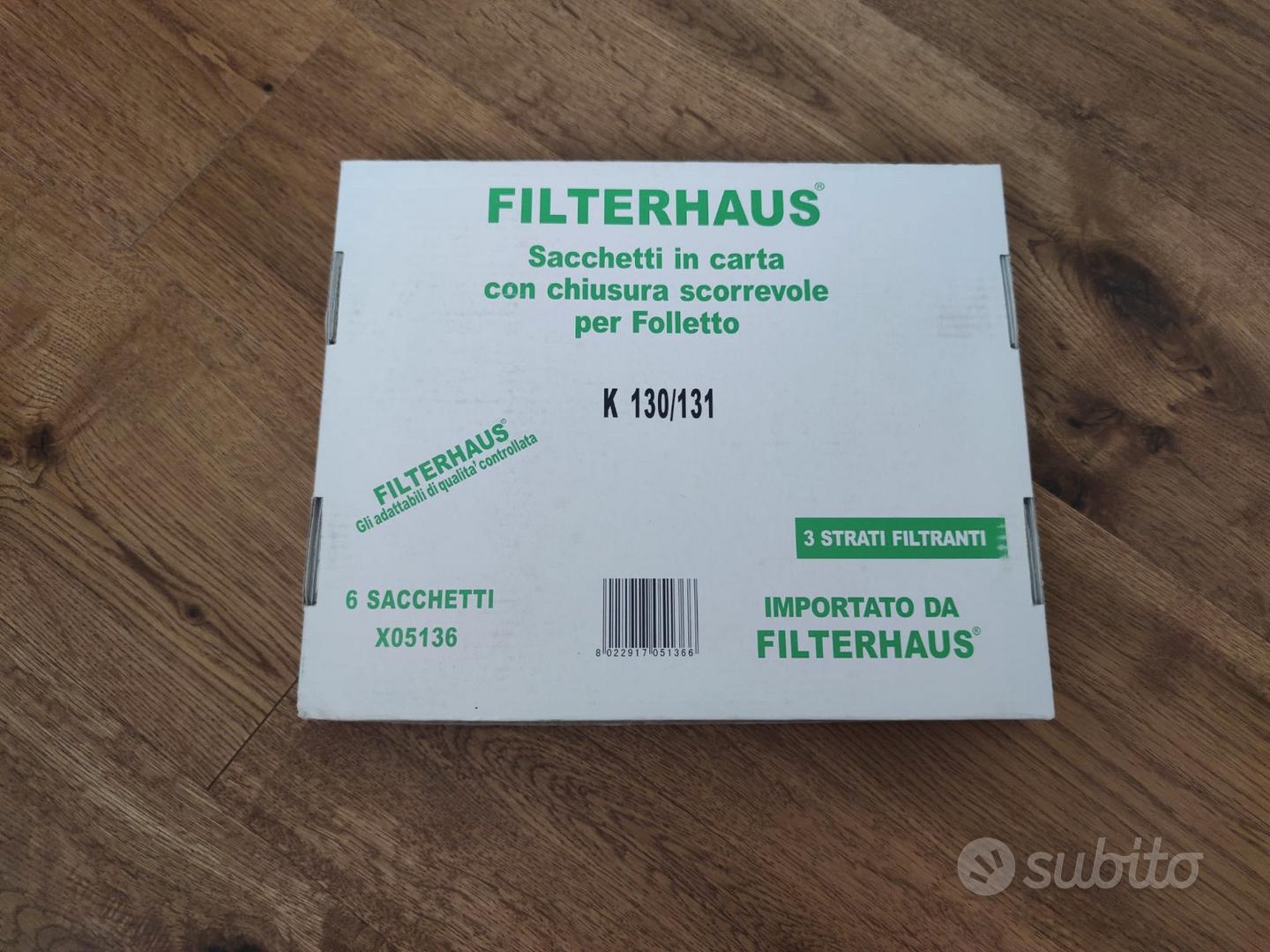 Sacchetti Folletto K 130/131 per aspirapolvere - Elettrodomestici In  vendita a Treviso