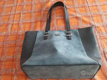 Borsa Sergio Tacchini blu scuro e nera