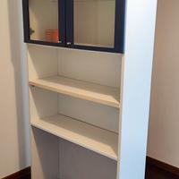 Libreria Vetrina Bianca/Blu – GIÀ SMONTATA