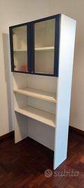 Libreria Vetrina Bianca/Blu – GIÀ SMONTATA