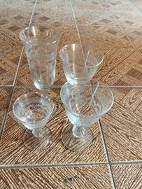 Set 45 calici in cristallo