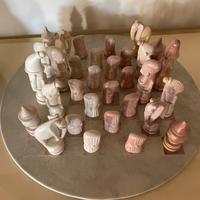 Scacchiera in pietra saponaria