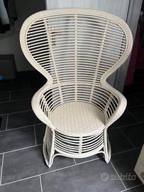 Poltrona in vimini