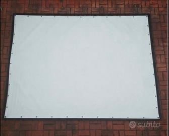 Schermo proiezione 160" con struttura in alluminio