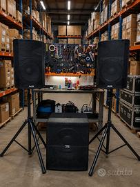 Impianto audio completo 1000watt rms