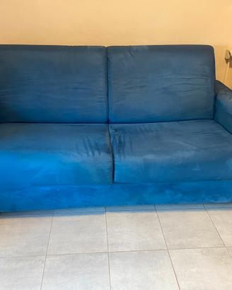 DIVANO LETTO MATRIMONIALE BLU NOTTE