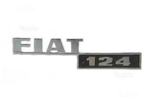 Scritta Emblema Targhetta auto Fiat 124