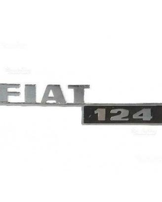 Scritta Emblema Targhetta auto Fiat 124
