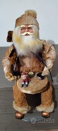 Raro Babbo Natale Artigiano Seduto Vintage 1998-20
