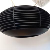 lampadario a sospensione moderno etnico in legno 