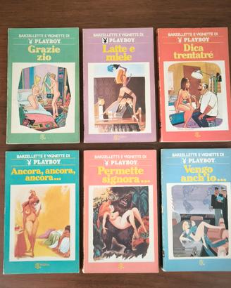 6 volumetti vignette e barzellette di Playboy 