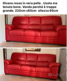 divano in pelle 