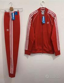 Tuta completa Adidas Originals rossa M/L originale