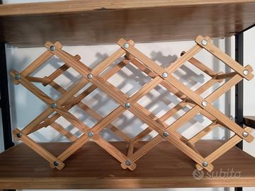 Portabottiglie (8) a fisarmonica vintage anni '70