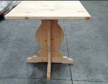 tavolo fratino  legno massello  in pino grezzo 