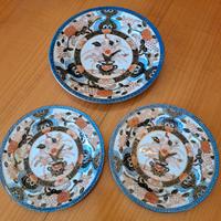 Set 3 piatti ceramica cinesi quianlong