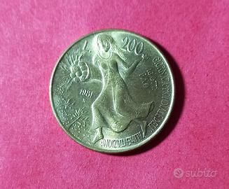 Rara moneta 200 lire 1981 - fao