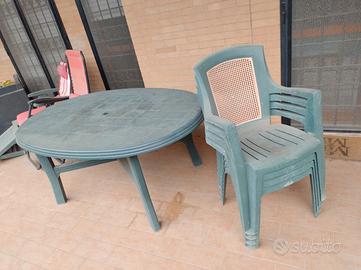 tavolo sedie per esterni 