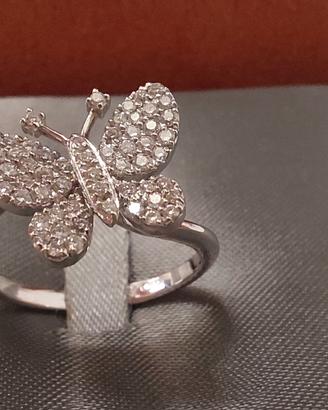Anello oro bianco 18k e diamanti Alfieri & St.John
