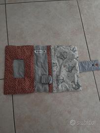 Porta pannolini crema e salviette