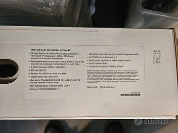 Imac A2116, Retina 4K da 21.5, Intel Core i5