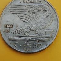 Moneta 50 Centesimi Regno d’Italia 1941