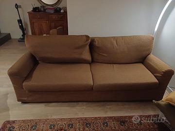 Divano 3 posti in tessuto sfoderabile