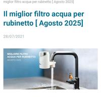 Filtro acqua rubinetto