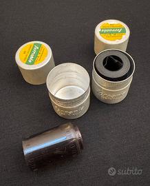 Contenitori con Pellicole Ferrania 28 mm anni ’50