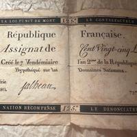 Assignat del 1793 originale