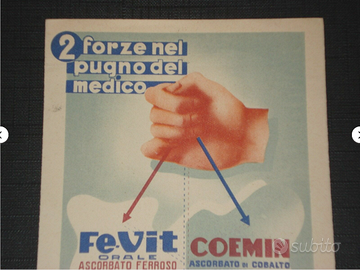 cartolina pubblicità farmaco medicinale anni 40