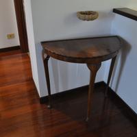 CONSOLLE a mezza luna in legno di mogano